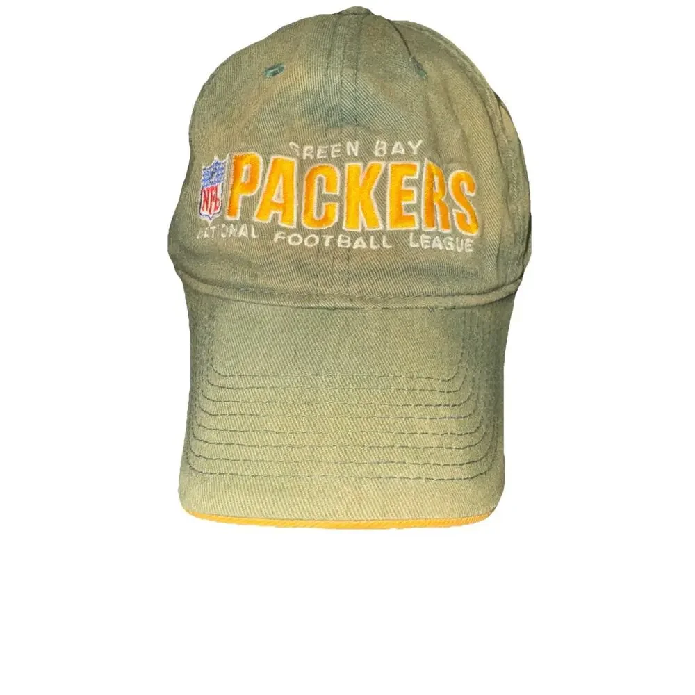 Vintage Green Bay Packers Reebok On Field Hat Cap NFL Adjustable Baseball Hat E